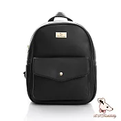 B.S.D.S冰山袋鼠 - 濃情札記 - 典雅造型後背包 - 典雅黑【BS-9063K】