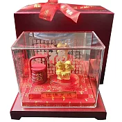 【Eli Jewelry】999.9黃金 結婚黃金擺件結婚囍事公仔佳偶天成紀念擺件 (附金飾保證卡 金重0.20錢)