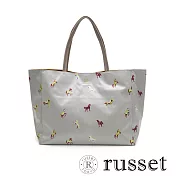 russet CLOUDS系列雲尼龍WOODLANDER托特包(大) 灰