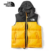 【The North Face】 1996Nuptse 羽絨背心S黃