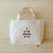 我思我作|福音_god bless you 寬底手提袋/便當袋