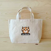 我思我作|Leopard cat 石虎 寬底手提袋/便當袋