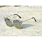 2is OsmanS太陽眼鏡│眉架圓框│銀色鏡片│抗UV400