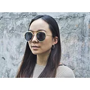 2is SebD 太陽眼鏡│飛行員圓框墨鏡│金屬框架│黑色鏡片│抗UV400