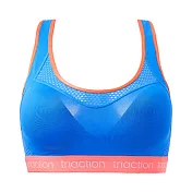 【黛安芬】Triaction Studio挖背運動內衣 M-EEL(漸層粉)M藍