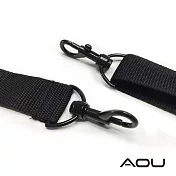 AOU 臺灣製造 輕量活動式強化耐重肩背帶 側背肩帶 公事包背帶 尼龍背帶(黑)03-007D4