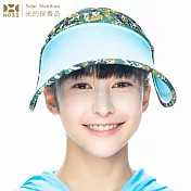 【HOII后益】馬賽克冰冰帽 ★藍光 (UPF50+抗UV防曬涼感先進光學機能布)