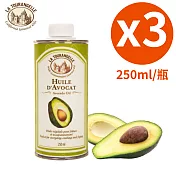 百年傳統手工製造!【樂品食尚】La Tourangelle 法國頂級酪梨油 250mlx3瓶(免運宅配)