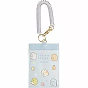 ☆すみっコぐらし 角落生物 SAN-X正版授權 角落生物粉藍伸縮車票夾 最新出品