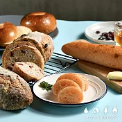 【Just in bakery】創意麵包三件組(紅蘿蔔1+亞麻子蔓越莓2)