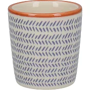 《CreativeTops》陶製蛋杯(斜紋藍)