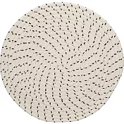 《CreativeTops》棉質編織餐墊2入(黑紋30cm)