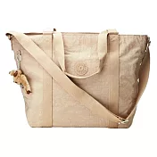 KIPLING 防水尼龍兩用托特包-卡其 (現貨+預購)卡其