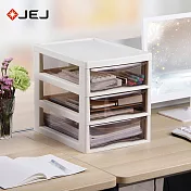 【nicegoods】日本JEJ 辦公桌上型A4文件收納櫃-3大抽-米白