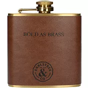 《CreativeTops》Earlstree銅色皮革隨行酒瓶(200ml)