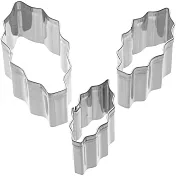 《Sweetly》餅乾切模3件(聖誕葉)