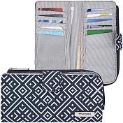 《TRAVELON》卡片拉鍊長夾(格紋)