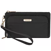 《TRAVELON》雙層拉鍊手拿包(黑)