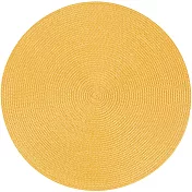 《NOW》素面織紋圓餐墊(暖黃)