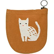 《NOW》單層半月零錢包(慵懶貓)