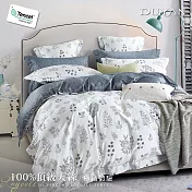 《DUYAN 竹漾》100%天絲雙人床包三件組-淺憶蒔花