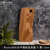 Arte in olivo 義大利 橄欖木 Rustic盛菜盤 木盤 托盤 30x14x1.2cm 義大利製