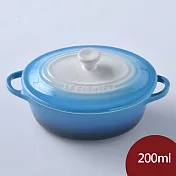 Le Creuset 陶瓷小烤盅 橢圓形 漸層藍 200ml