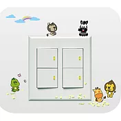 SHIBUDI尋寶獅防水無痕創意貼-小花系列A白色