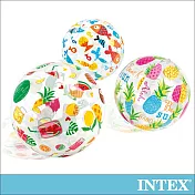 【INTEX】熱帶風沙灘球-直徑51cm(隨機出貨)適用3歲+(59040)