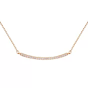 奧地利SWAROVSKI ONLY 玫瑰金水晶項鍊