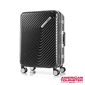 AT美國旅行者 28吋Esquino 鋁合金細框剎車雙輪行李箱(黑)