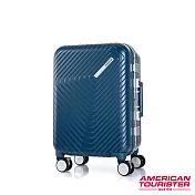 AT美國旅行者 20吋Esquino 鋁合金細框剎車雙輪登機箱(藍)
