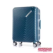AT美國旅行者 24吋Esquino 鋁合金細框剎車雙輪行李箱(藍)