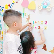 <磁鐵達人> 白板牆2片入+認知泡棉+穿衣遊戲