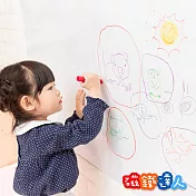 <磁鐵達人> 白板牆2片入+認知泡棉磁鐵+無毒白板筆1盒