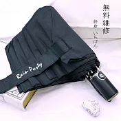 好傘王 自動傘系_英倫龍骨傘(多色任選)黑色