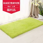 福利品 G+居家 2入組 絲絨記憶棉防滑吸水地墊(40X90cm)隨機色
