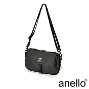 anello THE DAY 多收納輕巧斜背包 黑色