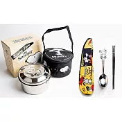 【U】PEANUTS - 史努比不鏽鋼餐具1+1組合