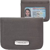 《TRAVELON》防盜扣式卡片夾(灰)