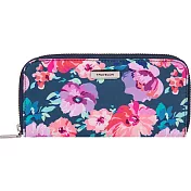 《TRAVELON》簡約防盜拉鍊長夾(花卉)