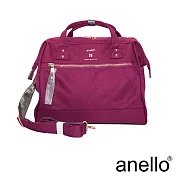 anello RE:MODEL 防潑水經典口金波士頓 酒紅色 Regular size