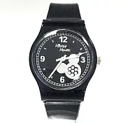 【迪士尼】 米奇晶鑽手錶_黑