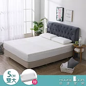 【House Door 好適家居】斯里蘭卡進口天然乳膠床墊天絲表布5cm超值組-雙大6尺