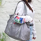 Bagcom 柔星收納托特包(A3 OK)-灰色(搭配收納包長斜肩帶+專用肩背帶)