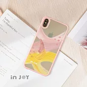 INJOYmall for iPhone XS max 戀愛氣息 耐撞擊磨砂邊框手機殼