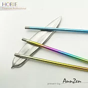 【AnnZen】《日本製 Horie》純鈦ECO環保吸管3 支組-(禾穗黃+璀璨虹+青湛藍)+吸管刷