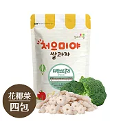 寶寶糙米圈圈：花椰菜四入組【韓國 Ssalgwaja 米餅村】