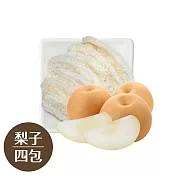 無添加水果脆片：梨子四入組【韓國 Ssalgwaja 米餅村】