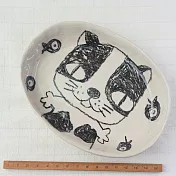 FunnyThai.手工彩繪‧可樂貓不規則萬用碟‧No.03